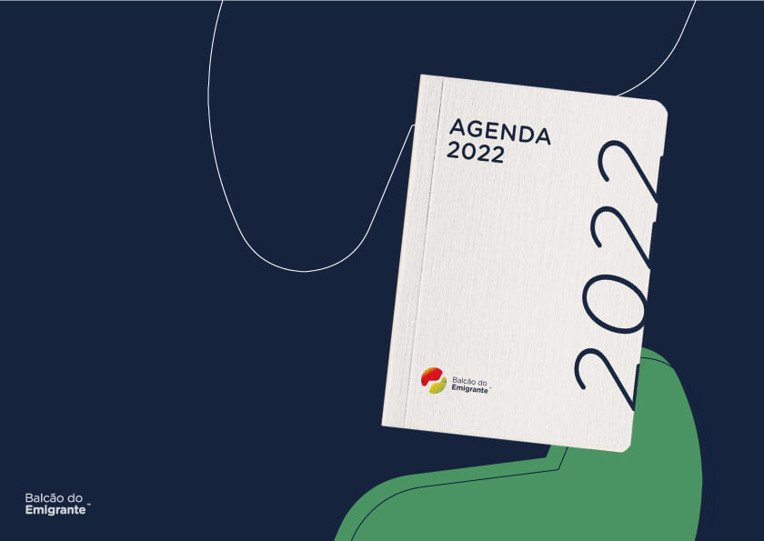 Agenda branca - Balcão do Emigrante