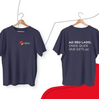 T-shirt azul - Balcão do Emigrante